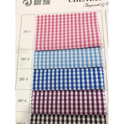 T/C Plaine Plaid and Stripe Fabric