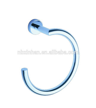 wall fitting bathroom accessories,elegant stylish chrome plating solid brass towel ring