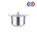 Прочная суповая кастрюля из нержавеющей стали с элегантным дизайном