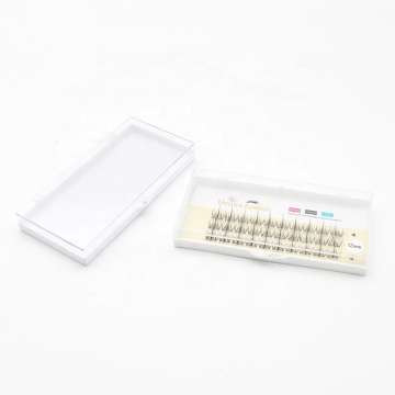 Transparent Lid Private Label Eyelash Extension Box - White Glossy Back Eyelash Palette