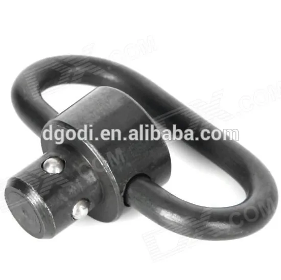 black oxide steel metal sling swivel, metal push button qd swivel