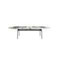 Jazz Fiet FeetS modern contemporain table basse table d'appoint marbre haut d'origine peinture en métal carrara tables de salle à manger blanches naturelles