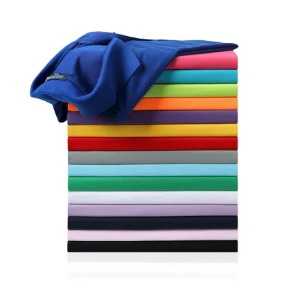 Customized Lapel 180g Polyester Polo Shirt - Fitness Shirts Short Sleeves