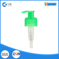 Зеленый пластиковый насос для лосьона с прозрачным корпусом