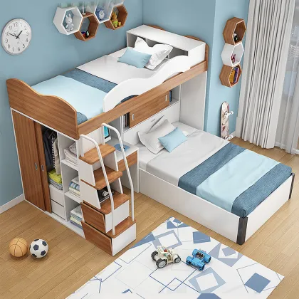 2024 Modern Children's Furniture Sets: Wood Bedroom Furniture & Kids Bunk Beds