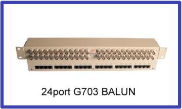 24 E1 G.703 75ohm to 120ohm Impedance Converter