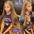 Bone Straight Hair Lace Wig, P4 / 27 Real Lace 20 inch 20 Inch Rasterê Porê Mirovan Wigre Color Wig, Brazilian Hair Wig