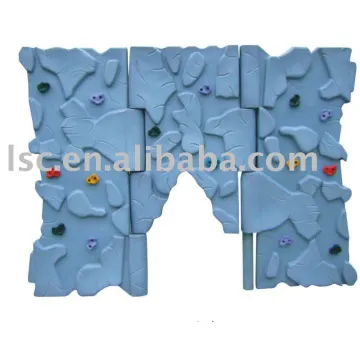 plastic kids outdoor climbing wall