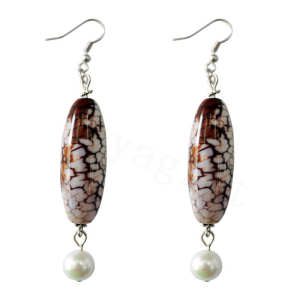 Natural Gemstone Agate Earring