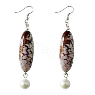 Natural Gemstone Agate Earring