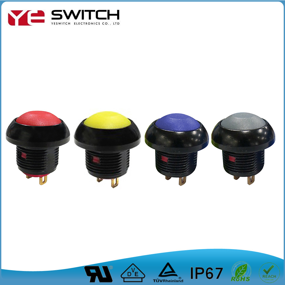 IP67/ IP68 PA 12mm switchsbutton