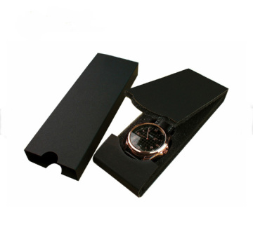 Wholesale Foldable Black Paper Watch Packaging Box