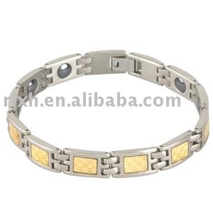 magnetic titanium gold bracelet jewelry,infrared bracelet,magnetic bracelet