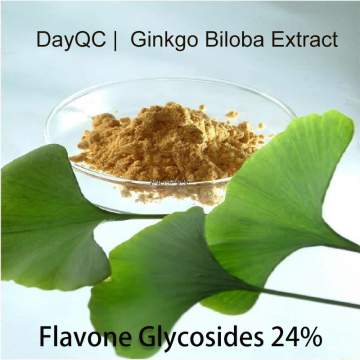 Натуральный гинкго билоба листовой экстракт флавон гликозиды 24%