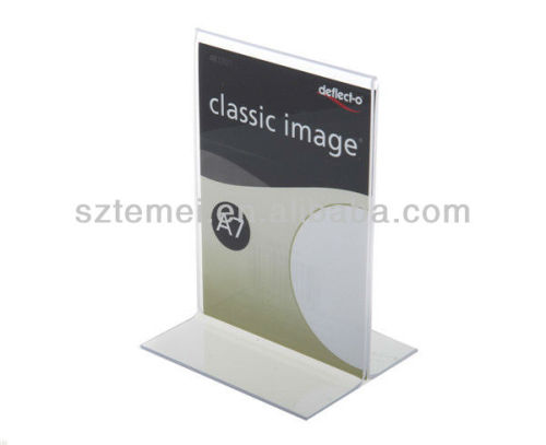 mini acrylic stand up sign holder A7 vertical