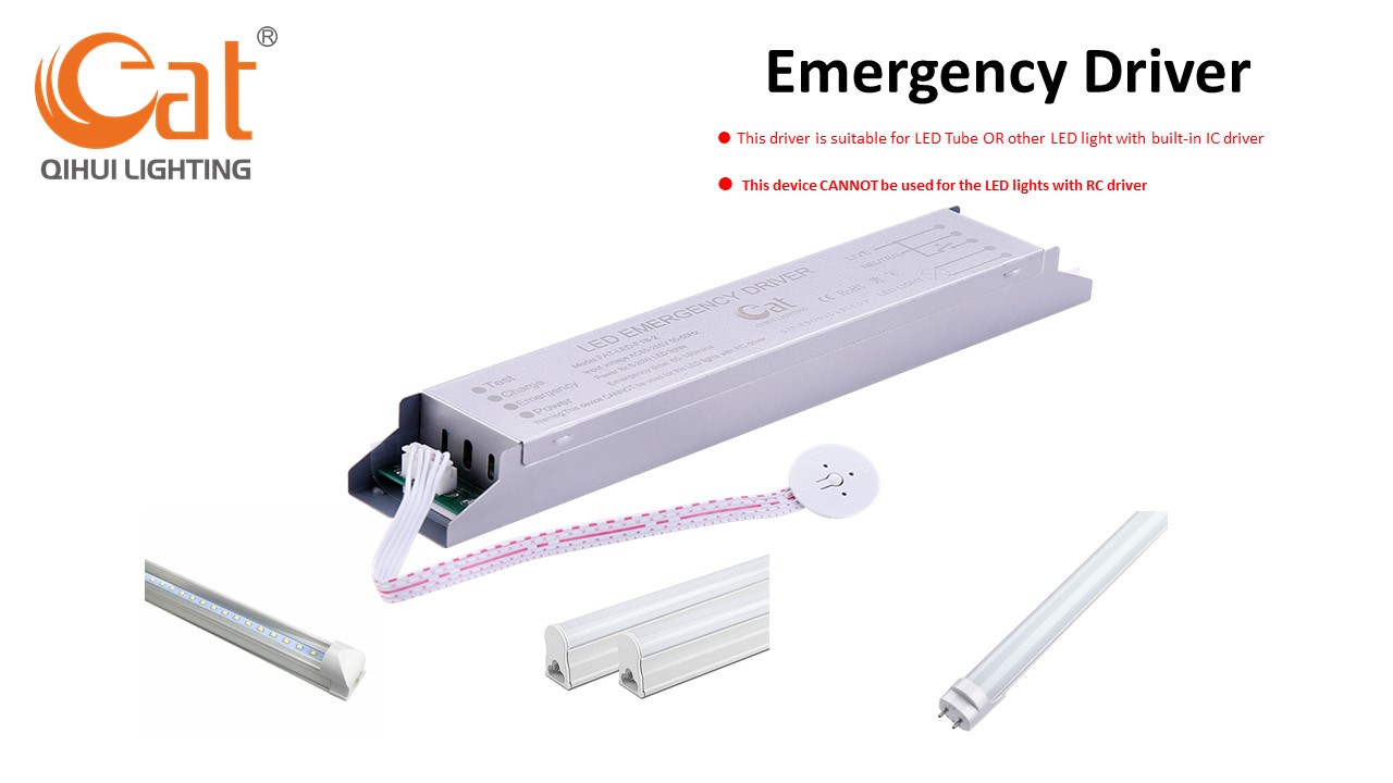 Pilote de secours LED de forme longue