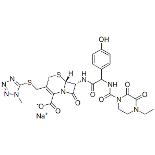 5-tia-1-azabiciclo [4.2.0] ott-2-ene-2-carboxylicacid, 7 - [[(2R) -2 - [[(4-etil-2,3-diosso-1-piperazinil) carbonil ] ammino] -2- (4-idrossifenil) acetil] ammino] -3 - [[(1-metil-1H-tetrazol-5-il) tio] metil] -8-oxo-, sale di sodio (1: 1) , (57263272,6R, 