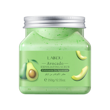 Étiquette privée personnalisée Avocado Face et Scommorcement corporel avec logo: bas MOQ bas