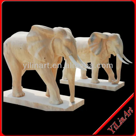 Marble Elephant Carving (YL-D255)