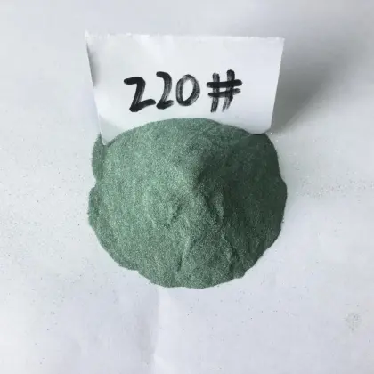 green silicon carbide grains for processing soft metals