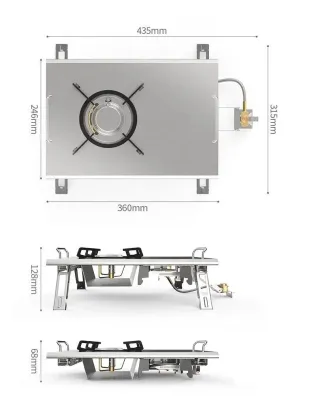 Folding Cassette Stove, Cassette Stove, Outdoor Stove, Camping Stove