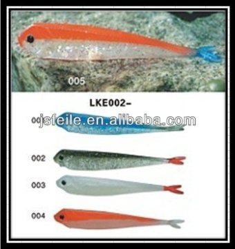 4.5cm/7.5cm white with orange soft lure