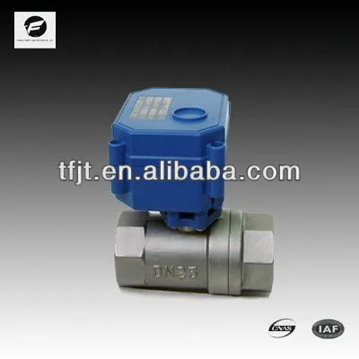 Large torque motorized ball small valve DN32