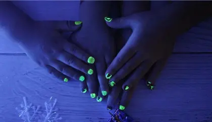 Luminous 3d nail sticker