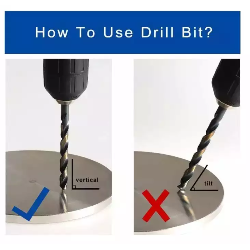 Populära svarta och guldfinish Borrbit HSS Twist Drill Bits med metallindexerad förvaringsfodral för metall rostfritt stål