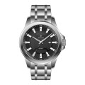 Teaked Dial Men's Watch With Steel Bracelet