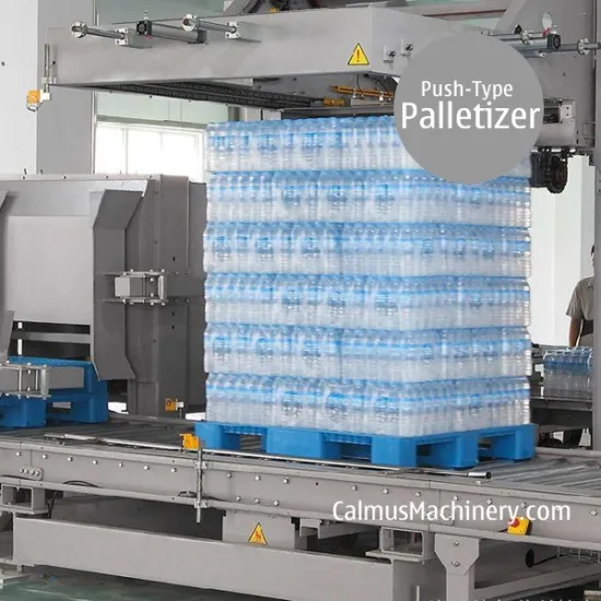 Film Pack Palletizing Machine Shrink Wrap Push-type Carton Palletizer