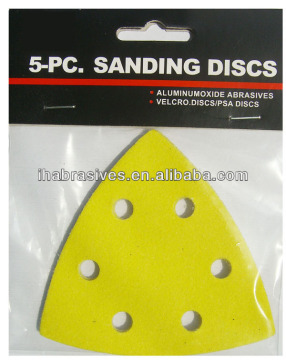 triangle velcro disc,for metal,steel or wood,80x80mm