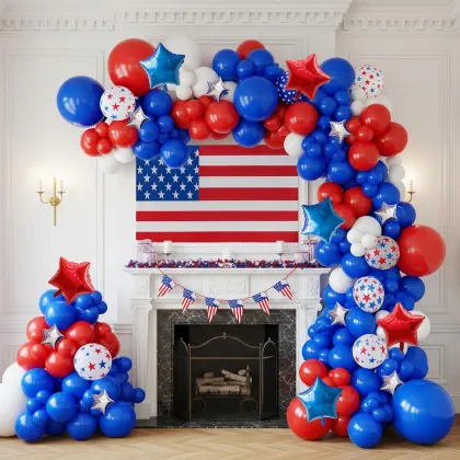 Patriotic Independence Day Balloons for Celebrations