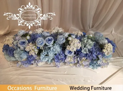 Royal Blue Artificial Plastic Flower for Wedding Decoration Supplies