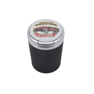 Hot Sale Wholesale A08 3-Color Round Portable Foldable Smokeless LED Orange Car Ashtray: Get Yours Now!