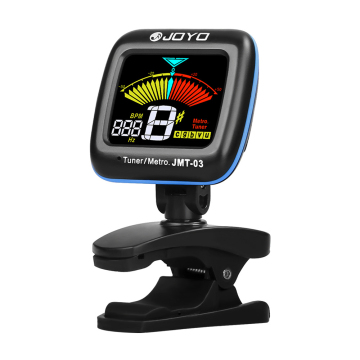 JOYO JMT-03 Rechargeable Digital Tuner - Clip-on, 360 Degree Rotatable, for Bass Ukulele Guitar