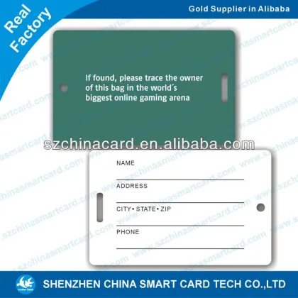 wholesale pvc plastic smart tags luggage tags