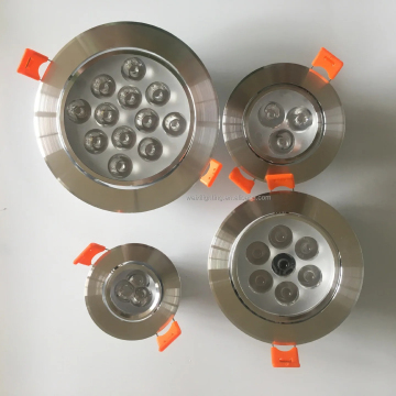 Multi-Purpose Silver Spotlight for Home and Hotel Lobby - 85V-265V LED Ceiling Light