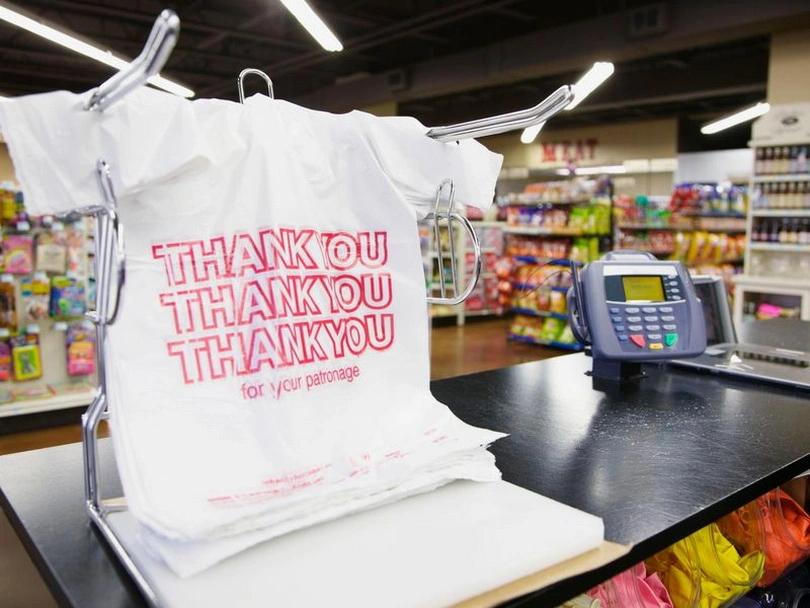 Clear Plastic Shopping Bags with Handles