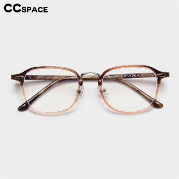 49149 Square Plastic Titanium Glasses Frames Acetate Legs Ultralight Men Women Optical Fashion Computer Glasses