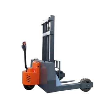 Plug in powered forklift for rugged terrain