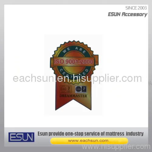 Mattress Cloth Adhesive Lable 