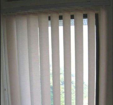 Sunscreen Fabric Vertical Window Blinds With Aluminum Headrail Blackout