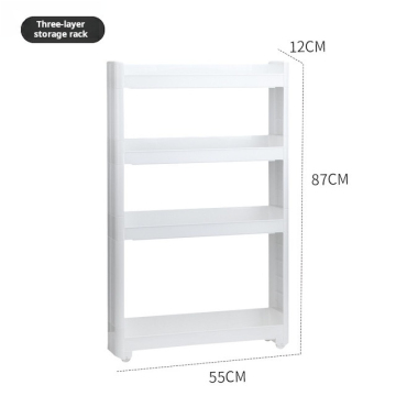 Slide Out Shelf Rack Tower: A Versatile Rolling Organizer for Laundry, Bathroom, Kitchen, and Living Room Storage
