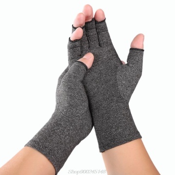 Arthritis Compression Gloves Fingerless Joint Pain Relief Rheumatoid Osteoarthritis Hand Wrist Support Therapy Mittens Jy18 20