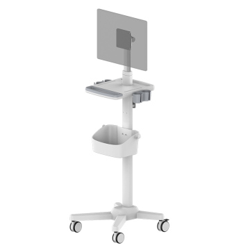 Clinic Hospital Medical Cart z laptopem i posiadaczem sondażu skanera