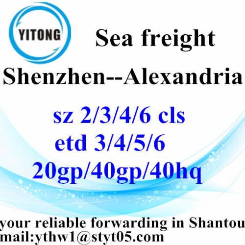 Shenzhen Sea Freight Shipping Company to Alexandria