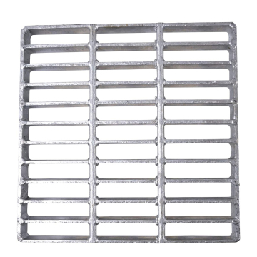 Piso de malla de acero de barra simple duradera: rejilla de metal galvanizado de la industria