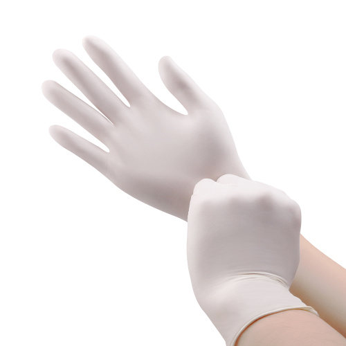 Powder free flexibility medical disposable latex gloves