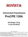 Polietilene clorurato CPE 135A per tubo in PVC
